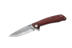 Briceag Einhandmesser Damast Sandelholz CJH - Damasc, Linerlock, Clip