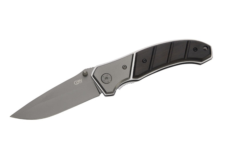 Briceag Einhandmesser Ebenholz CJH - Oțel 420, Linerlock