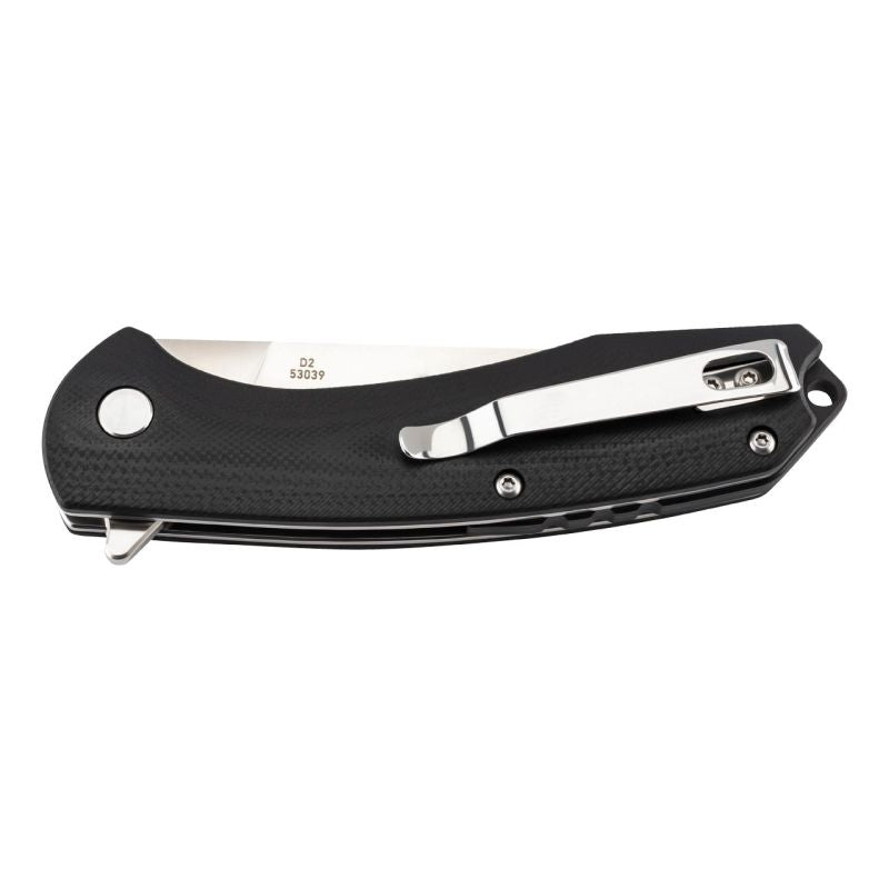 Briceag Einhandmesser G10 Negru Herbertz Selektion - Oțel D2, Linerlock