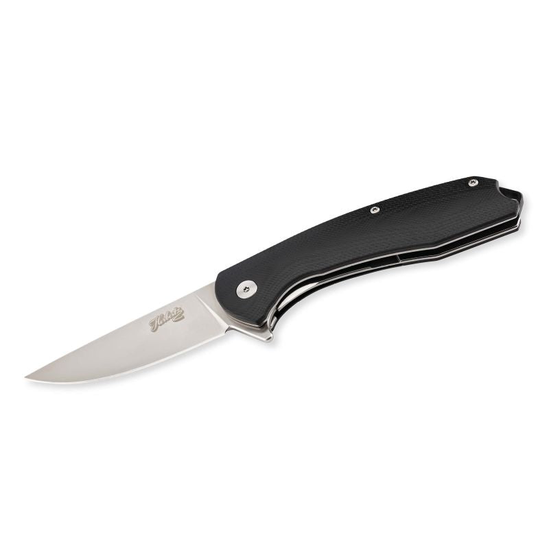 Briceag Einhandmesser G10 Negru Herbertz Selektion - Oțel D2, Linerlock
