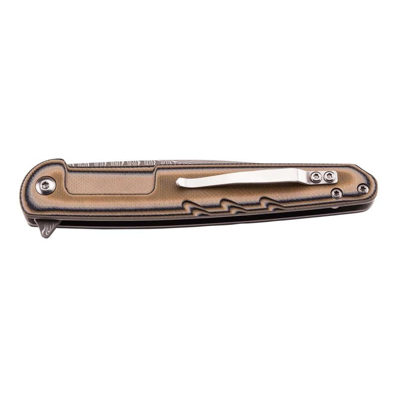 Briceag Einhandmesser Maro Herbertz Selektion - Damasc, Linerlock G-10