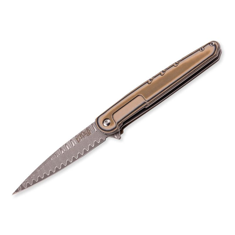 Briceag Einhandmesser Maro Herbertz Selektion - Damasc, Linerlock G-10