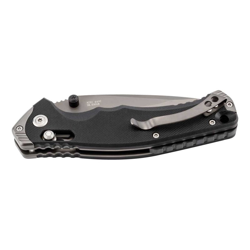 Briceag Einhandmesser Negru Herbertz Selektion - 440C, Mâner G10