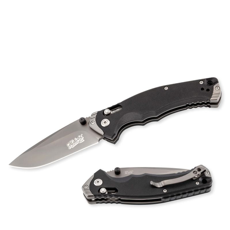 Briceag Einhandmesser Negru Herbertz Selektion - 440C, Mâner G10