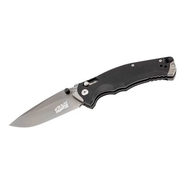 Briceag Einhandmesser Negru Herbertz Selektion - 440C, Mâner G10