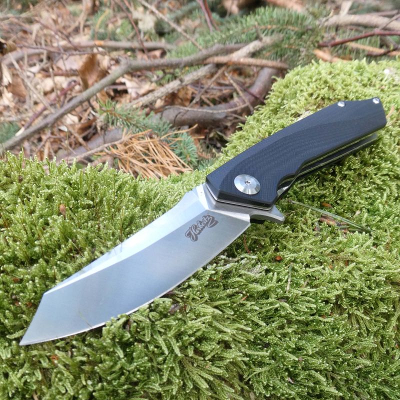 Briceag Einhandmesser Negru Herbertz Selektion - Oțel D2, Linerlock