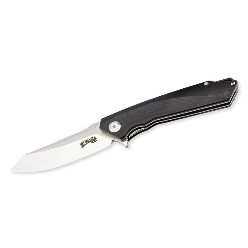 Briceag Einhandmesser Negru Herbertz Selektion - Oțel D2, Linerlock
