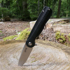 Briceag Einhandmesser Negru Herbertz Selektion - Oțel D2, Linerlock, G10