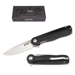 Briceag Einhandmesser Negru Herbertz Selektion - Oțel D2, Linerlock, G10