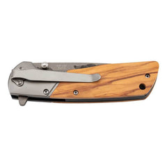 Briceag Einhandmesser Olivenholz CJH - Oțel 420, Linerlock