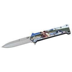 Briceag Einhandmesser Pin Up Flugzeug CJH - Oțel 420, Linerlock, Mâner Plastic