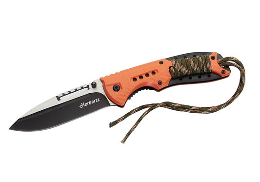 Briceag Einhandmesser Portocaliu Herbertz - Oțel 420, Linerlock