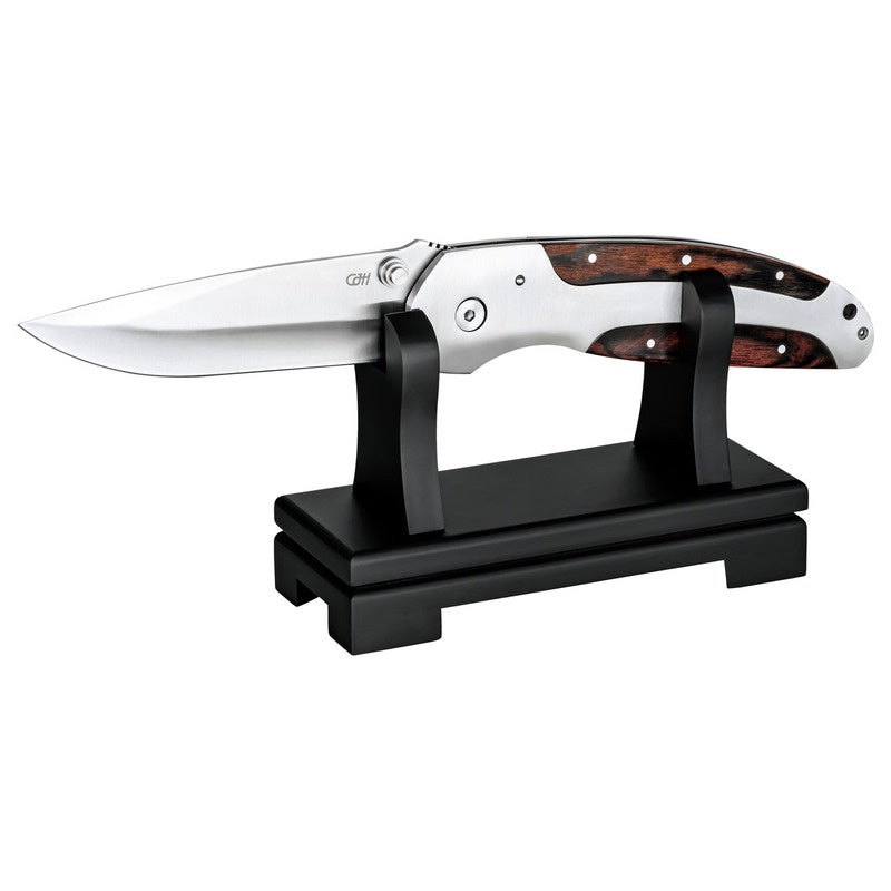 Briceag Einhandmesser Riesen CJH - Oțel 420, Mâner Pakkaholz, Linerlock