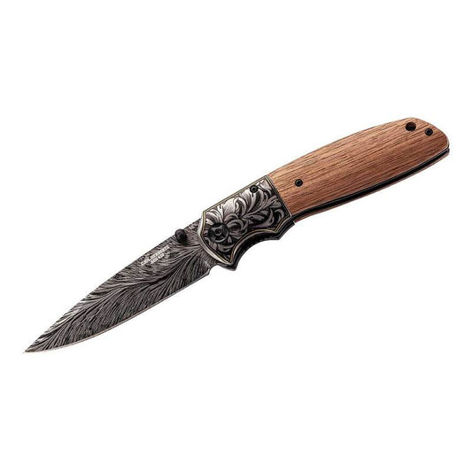 Briceag Einhandmesser Walnussholz Herbertz - Oțel 420, Mâner Nuc, Linerlock