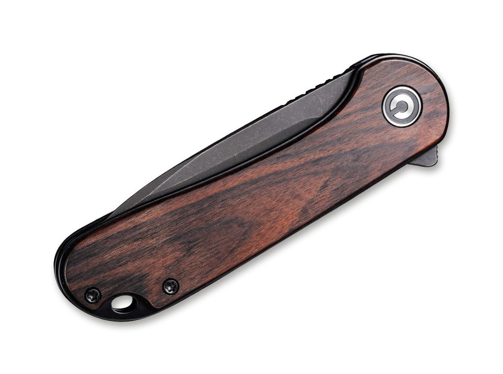 Briceag Elementum Ebony Black CIVIVI- Maner Abanos, Sistem Linerlock