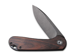 Briceag Elementum Ebony Black CIVIVI- Maner Abanos, Sistem Linerlock