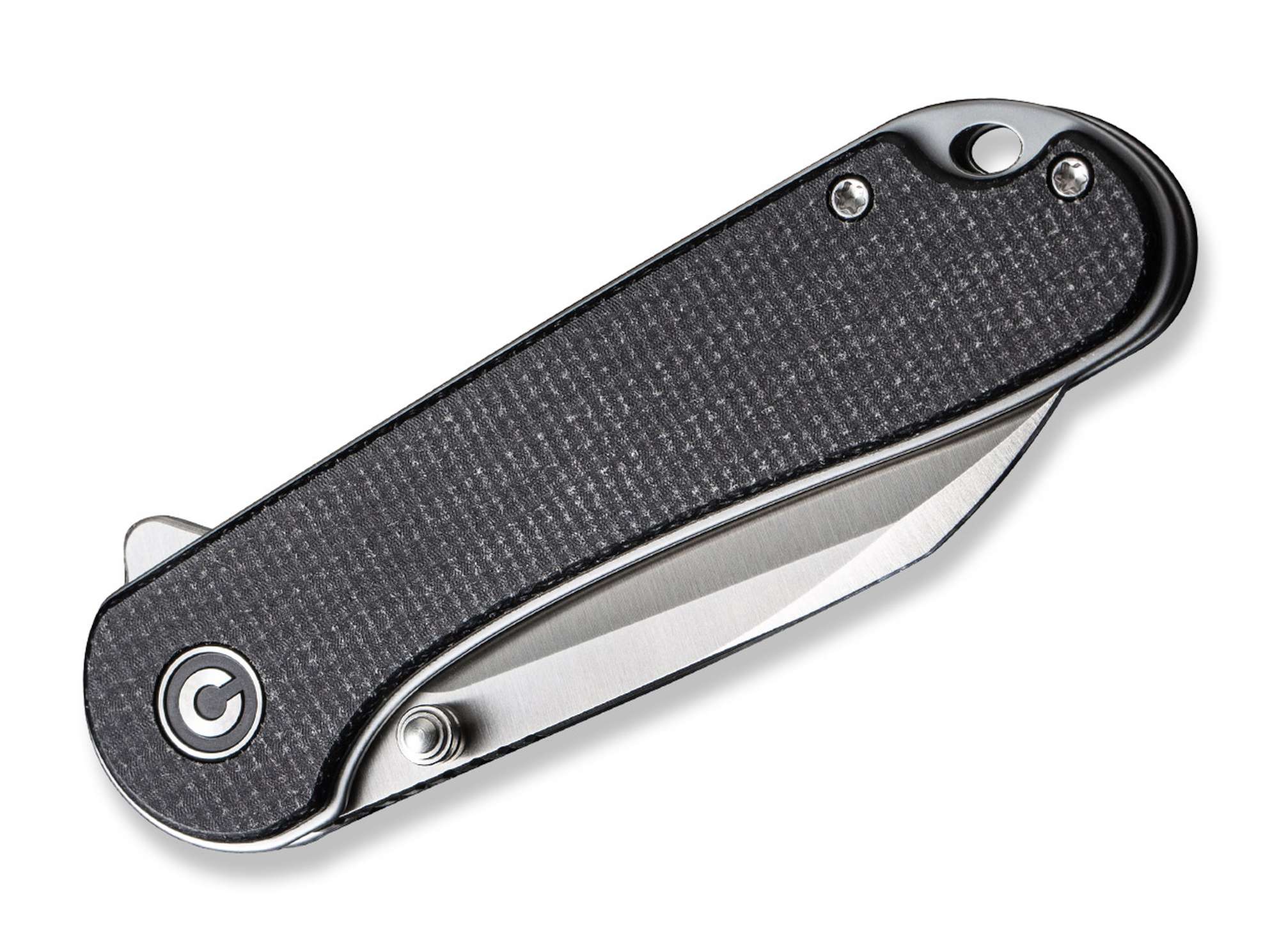 Briceag Elementum Micarta Black Satin CIVIVI- Maner Micarta Negru, Lama Nitro-V