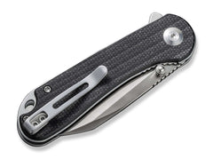 Briceag Elementum Micarta Black Satin CIVIVI- Maner Micarta Negru, Lama Nitro-V