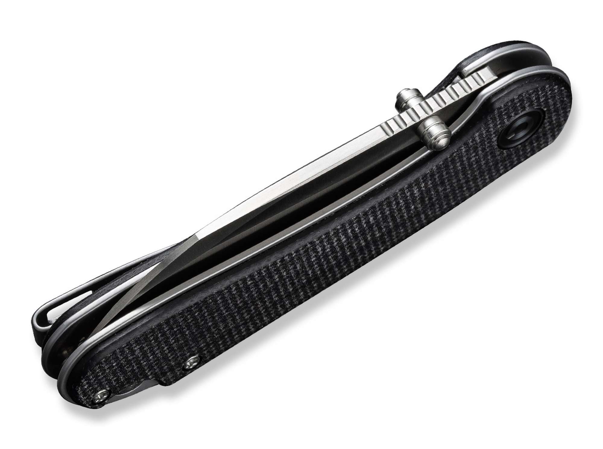 Briceag Elementum Micarta Black Satin CIVIVI- Maner Micarta Negru, Lama Nitro-V