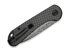 Briceag Elementum Slip Joint Damascus Twill CF CIVIVI- EDC, Slipjoint