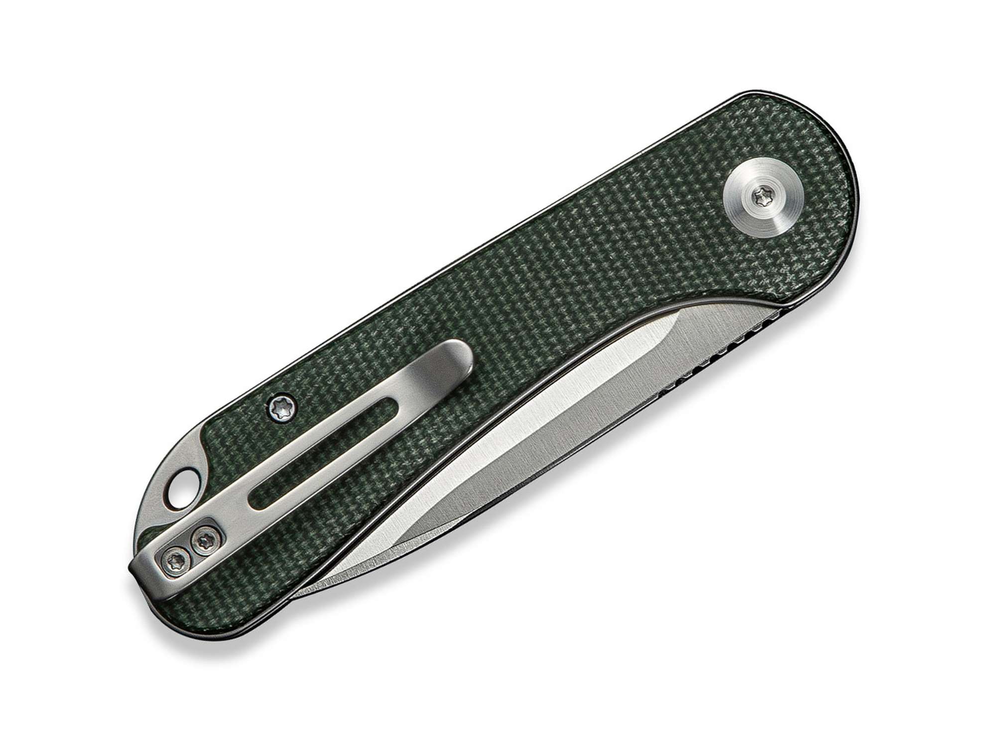Briceag Elementum Slip Joint Micarta Green CIVIVI- Lama, Maner Micarta Verde