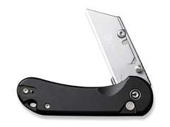 Briceag Elementum Utility Aluminum Black CIVIVI- Lame Intercambiabile, Maner Aluminiu