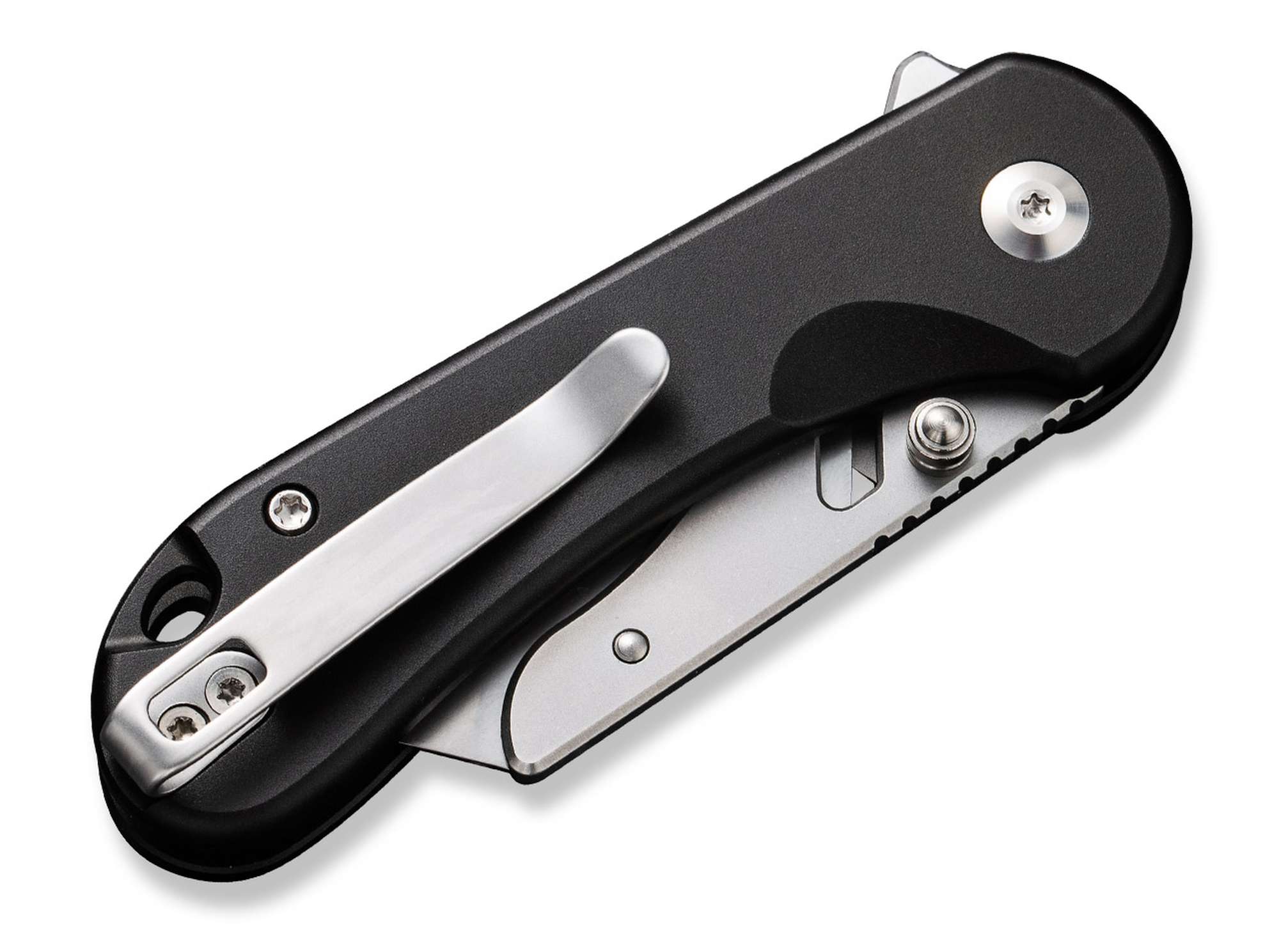 Briceag Elementum Utility Aluminum Black CIVIVI- Lame Intercambiabile, Maner Aluminiu