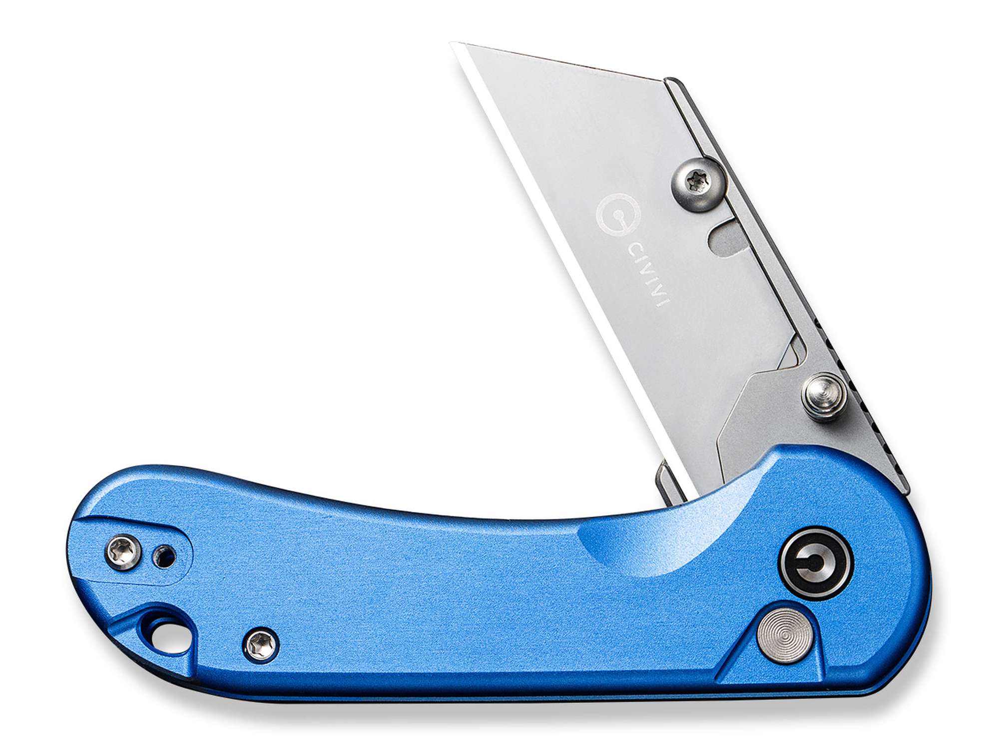 Briceag Elementum Utility Aluminum Blue CIVIVI- Lame Interschimbabile, Maner Rezistent