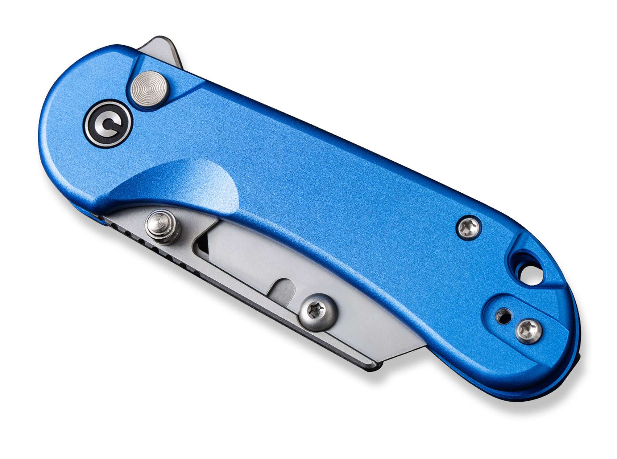 Briceag Elementum Utility Aluminum Blue CIVIVI- Lame Interschimbabile, Maner Rezistent