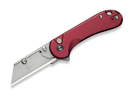 Briceag Elementum Utility Aluminum Burgundy CIVIVI- Lame interschimbabile, EDC