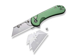 Briceag Elementum Utility Aluminum Green CIVIVI- Lame interschimbabile, Maner Aluminiu Verde