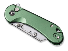 Briceag Elementum Utility Aluminum Green CIVIVI- Lame interschimbabile, Maner Aluminiu Verde