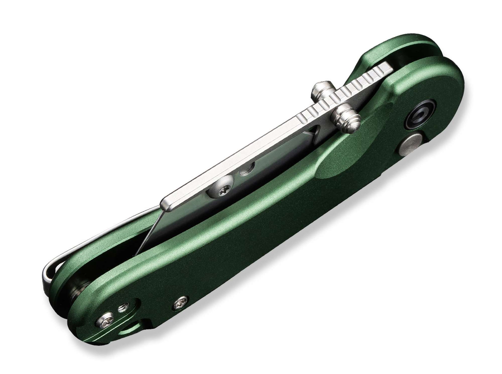 Briceag Elementum Utility Aluminum Green CIVIVI- Lame interschimbabile, Maner Aluminiu Verde