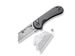 Briceag Elementum Utility Aluminum Grey CIVIVI- Lame Interschimbabile, Maner Aluminiu