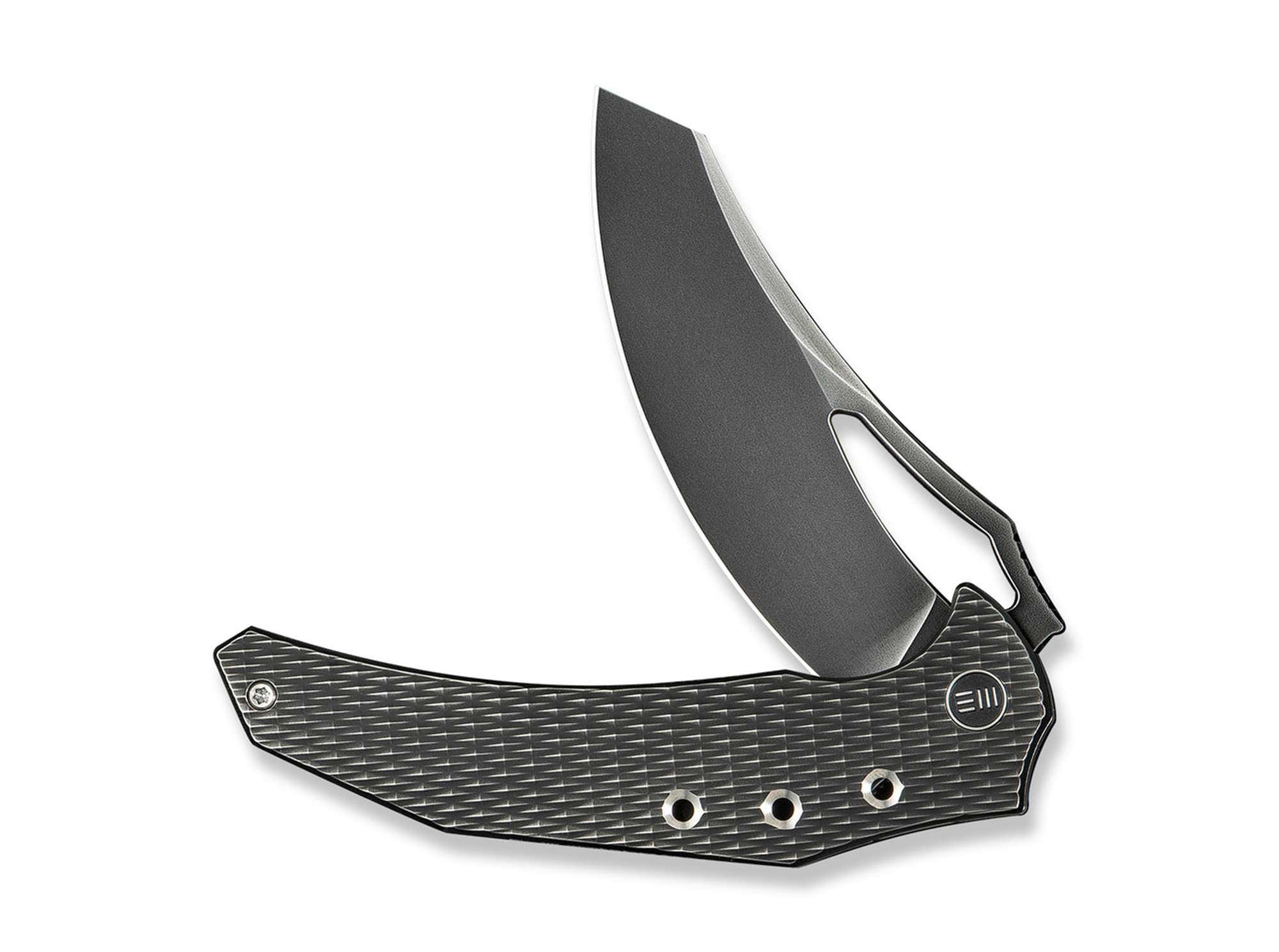 Briceag Epaulette M390 Diamond Paterned Polished Gray WE Knife- Lama M390, Maner Titan