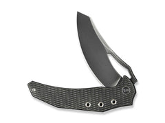 Briceag Epaulette M390 Diamond Paterned Polished Gray WE Knife- Lama M390, Maner Titan