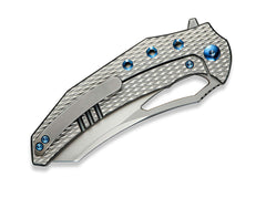 Briceag Epaulette M390 Diamond Patterned Ti WE Knife- Lama M390, Blocare Framelock