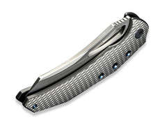 Briceag Epaulette M390 Diamond Patterned Ti WE Knife- Lama M390, Blocare Framelock