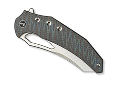 Briceag Epaulette M390 WE Knife- Maner Flamed Ti, Design Tiger Stripe