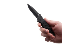 Briceag Escape Black SOG- Spargator geamuri, Cutter curele