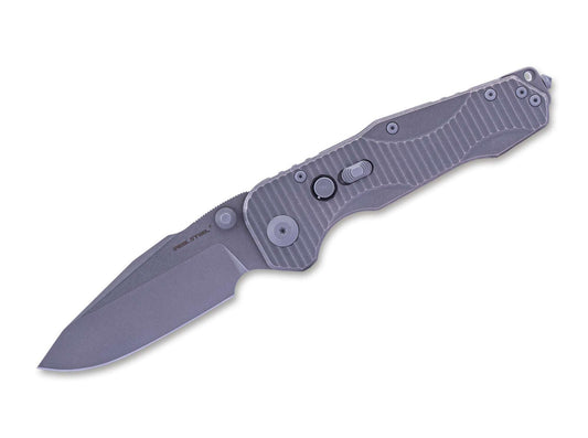 Briceag Evolution Titanium Grey Droppoint SW Real Steel- Maner Titan, Lama CPM-S-35VN