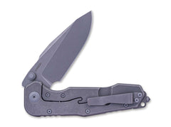 Briceag Evolution Titanium Grey Droppoint SW Real Steel- Maner Titan, Lama CPM-S-35VN