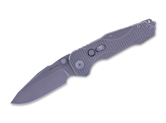 Briceag Evolution Titanium Grey Droppoint SW Real Steel- Maner Titan, Lama CPM-S-35VN