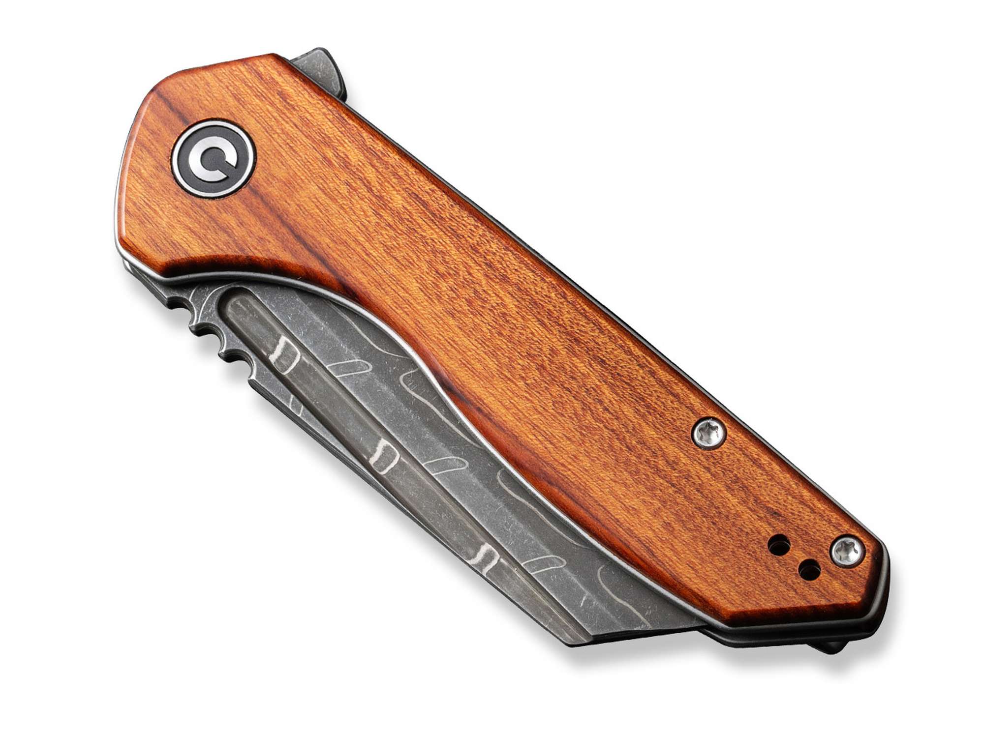 Briceag ExOne Guibourtia Damascus CIVIVI- Lama Reverse Tanto, Utilizare EDC