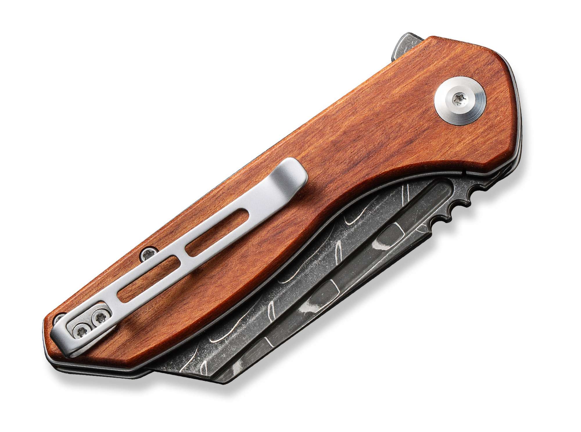 Briceag ExOne Guibourtia Damascus CIVIVI- Lama Reverse Tanto, Utilizare EDC