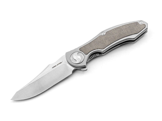 Briceag Exorcist S35VN Ti Green Micarta One Scale Real Steel- EDC, Ergo