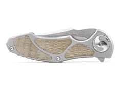 Briceag Exorcist S35VN Ti Green Micarta Three Scales Real Steel- EDC, Titan