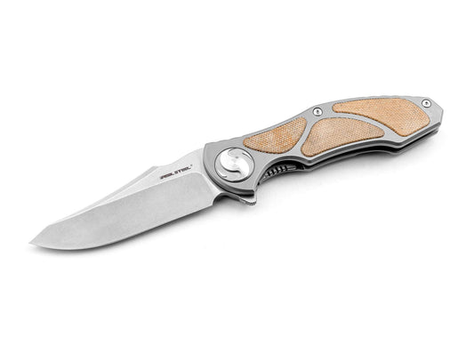 Briceag Exorcist S35VN Ti Natural Micarta Three Scales Real Steel- S35VN, Titan