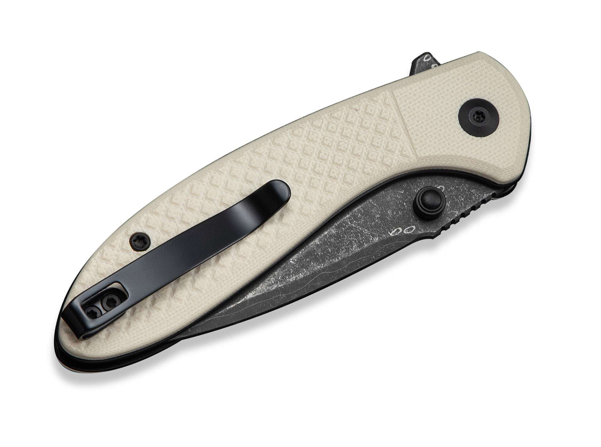 Briceag Faeger Damascus Ivory G10 CIVIVI- Utilizare EDC, Blocare Sigura