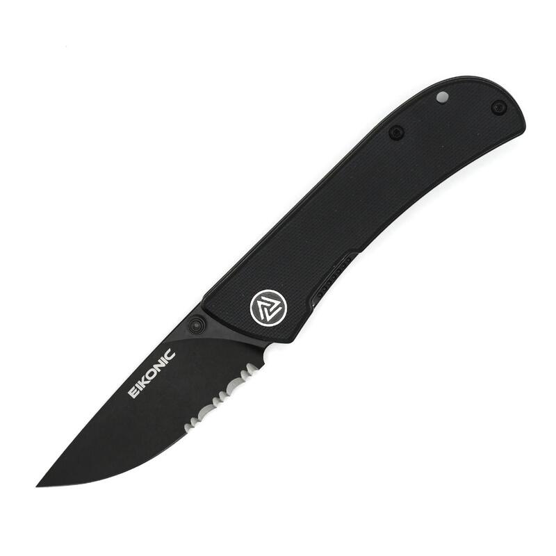 Briceag FAIRWIND Einhandmesser Negru Eikonic - Oțel D2, Mâner G-10